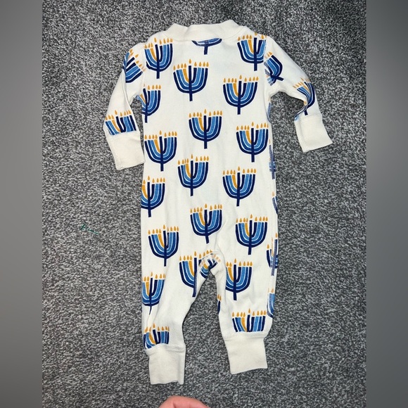 Hanna Andersson Baby Zip Sleeper Menorah One Piece 0-3 months - Picture 12 of 12